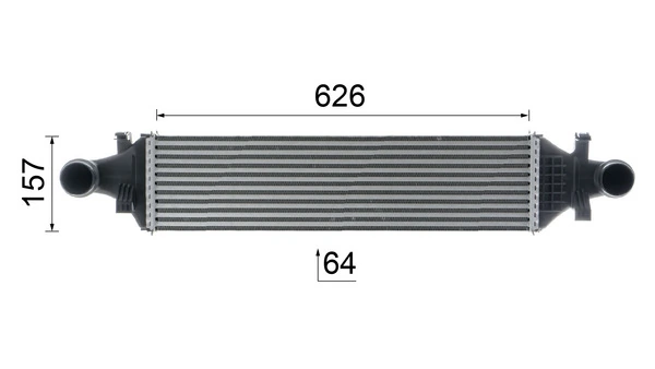 Intercooler, échangeur MAHLE CI 480 000P