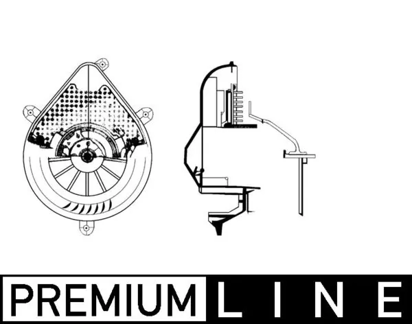 Pulseur d'air habitacle MAHLE AB 72 000P