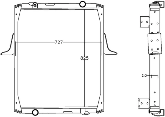 Radiateur, refroidissement du moteur MAHLE CR 1221 000P
