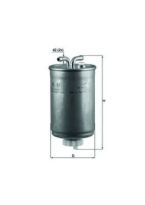 MAHLE KL41 — Фільтр паливний