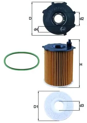 MAHLE OX171/2D1 — Фільтр масляний