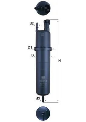 MAHLE KL1131 — Фільтр паливний