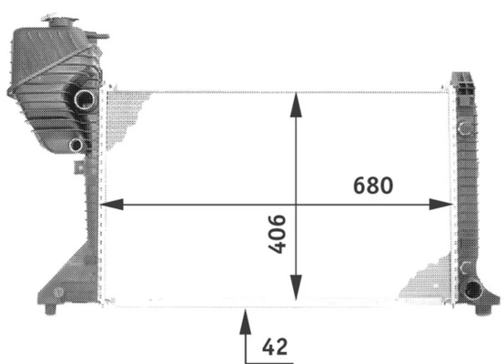 Radiateur, refroidissement du moteur MAHLE CR 711 000P