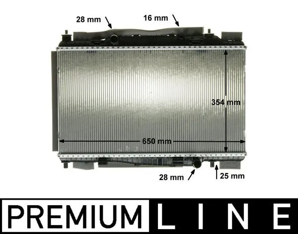 Radiateur, refroidissement du moteur MAHLE CR 88 000P