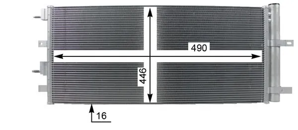 Condenseur, climatisation MAHLE AC 274 000P
