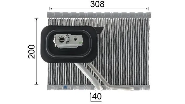 Évaporateur climatisation MAHLE AE 127 000P