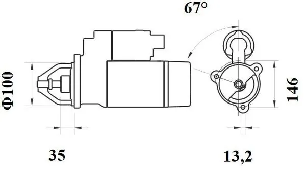 Démarreur MAHLE MS 650