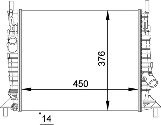 Radiateur, refroidissement du moteur MAHLE CR 1352 000P