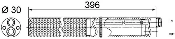 MAHLE AD 244 001S — Осушувач кондиціонера