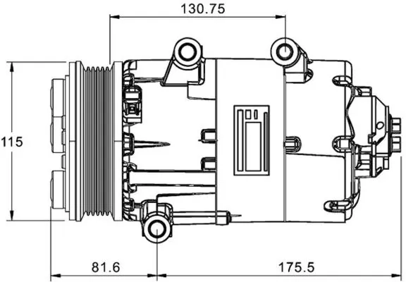 Compresseur, climatisation MAHLE ACP 1331 000P