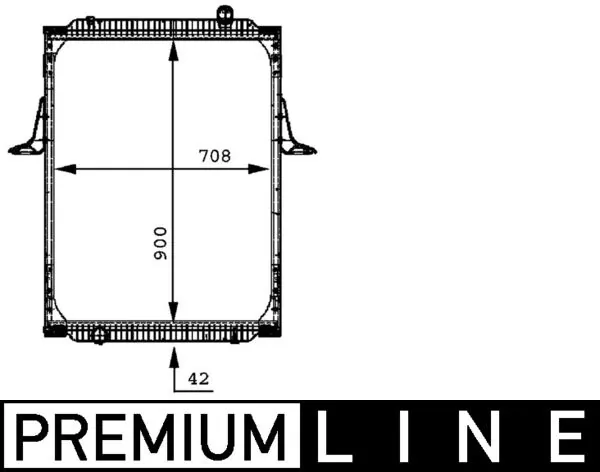 Radiateur, refroidissement du moteur MAHLE CR 698 000P