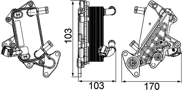 Radiateur d'huile de boîte automatique MAHLE CLC 25 000P