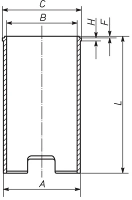 Chemise de cylindre MAHLE 029 WV 13 00