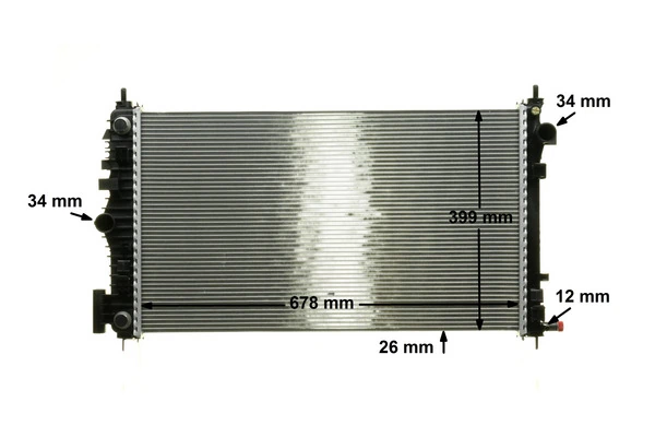 Radiateur, refroidissement du moteur MAHLE CR 1101 000P
