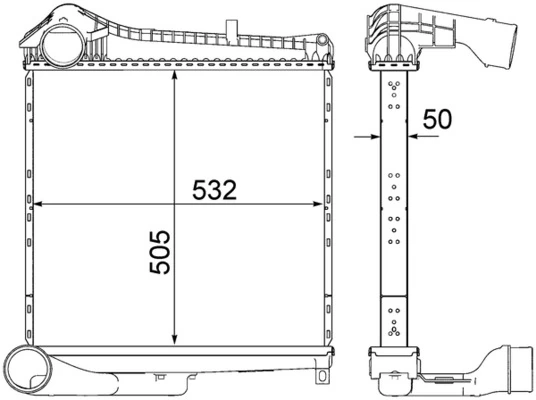 Intercooler, échangeur MAHLE CI 236 000P