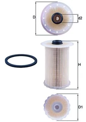 MAHLE KX229D — Фільтр паливний