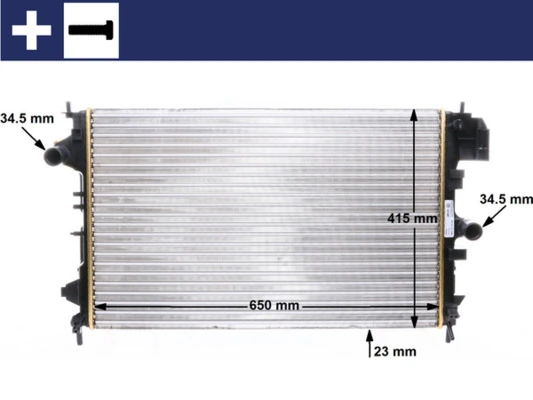 Radiateur, refroidissement du moteur MAHLE CR 8 000S