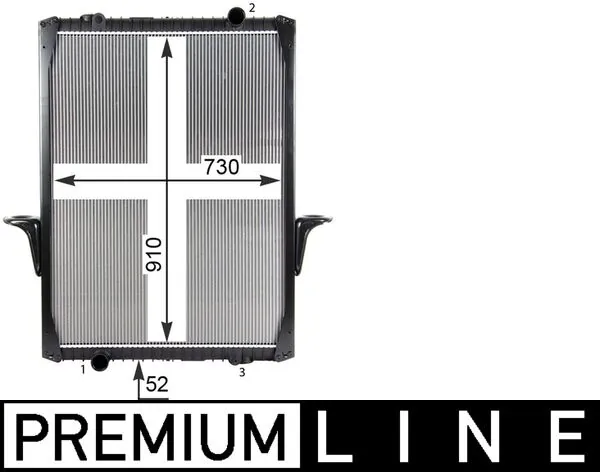 Radiateur, refroidissement du moteur MAHLE CR 755 000P