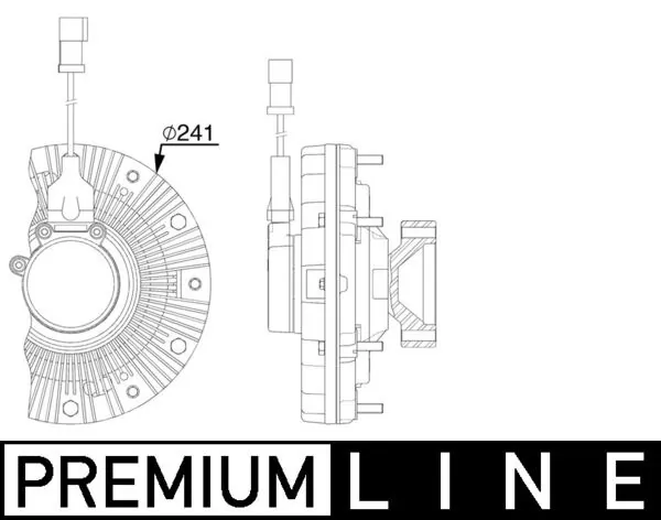 Embrayage, ventilateur de radiateur MAHLE CFC 256 000P