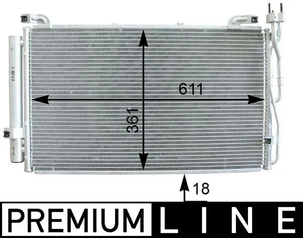 Condenseur, climatisation MAHLE AC 392 000P