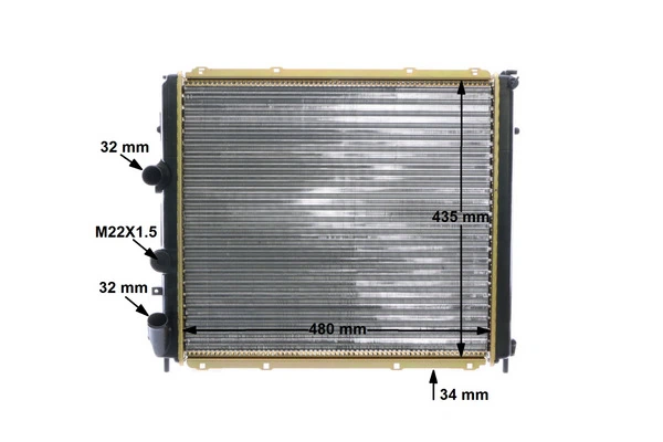 Radiateur, refroidissement du moteur MAHLE CR 1502 000S