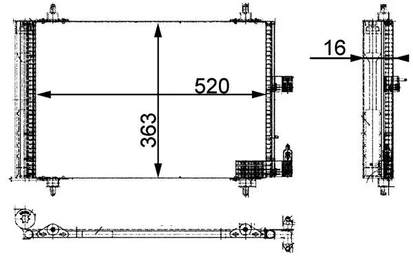 Condenseur, climatisation MAHLE AC 350 000P