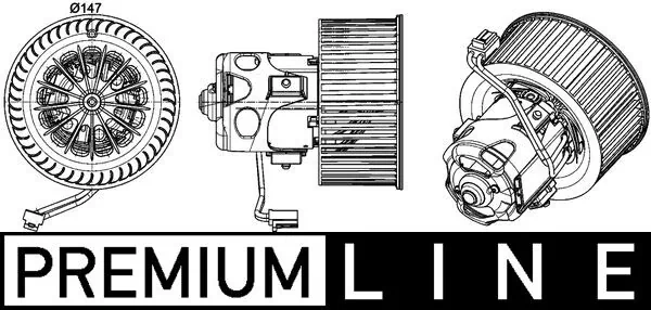 Pulseur d'air habitacle MAHLE AB 151 000P