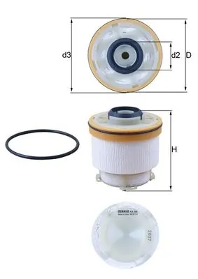 MAHLE KX586D — Фільтр паливний