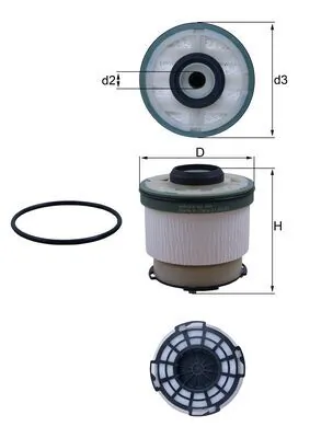 MAHLE KX385D — Фільтр паливний