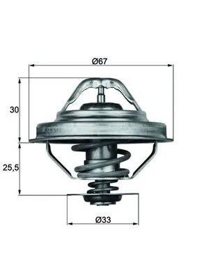 MAHLE TX 28 88 D — Термостат BMW (вир-во Mahle)