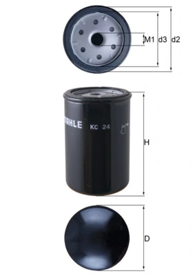 MAHLE KC24 — Паливний фільтр