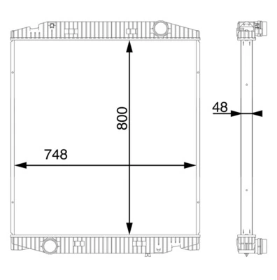 Radiateur, refroidissement du moteur MAHLE CR 113 000S