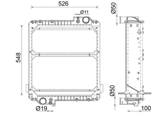 Radiateur, refroidissement du moteur MAHLE CR 2409 000P