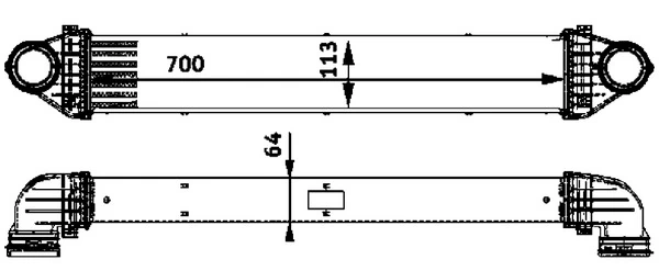 Intercooler, échangeur MAHLE CI 84 000P