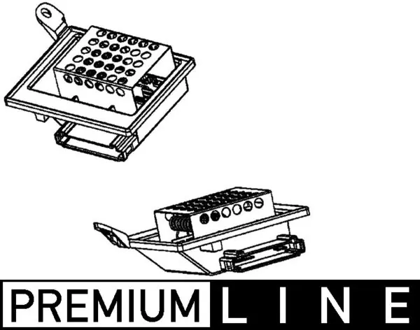 Résistance, pulseur d'air habitacle MAHLE ABR 87 000P