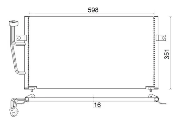 Condenseur, climatisation MAHLE AC 193 000S