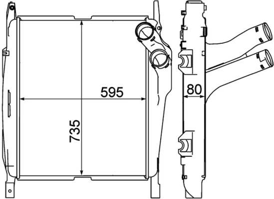 Intercooler, échangeur MAHLE CI 270 000P