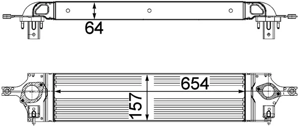 Intercooler, échangeur MAHLE CI 201 000P