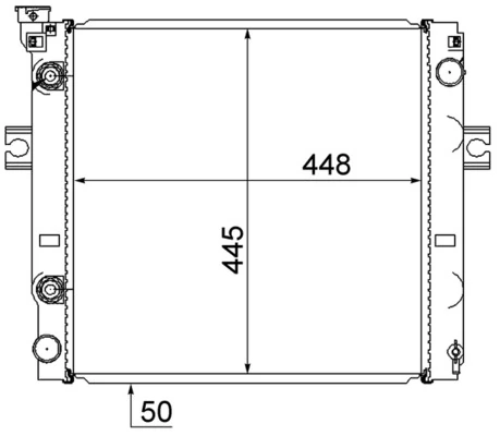 Radiateur, refroidissement du moteur MAHLE CR 869 000S