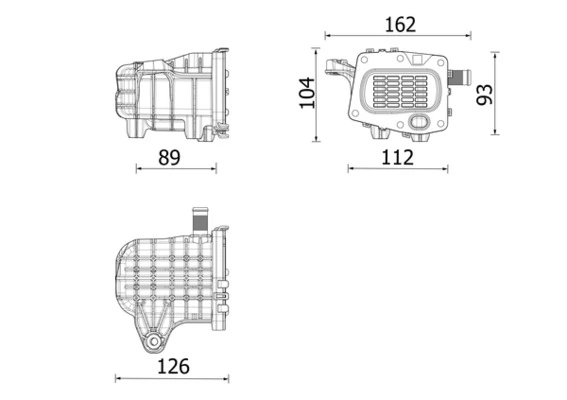 Radiateur, réaspiration des gaz d'échappement MAHLE