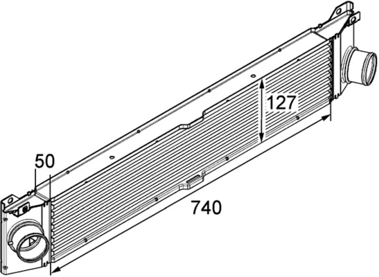 Intercooler, échangeur MAHLE CI 157 000P