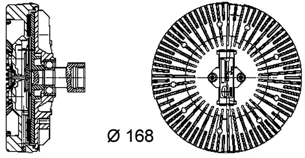 Embrayage, ventilateur de radiateur MAHLE CFC 92 000P