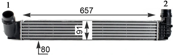 Intercooler, échangeur MAHLE CI 313 000P