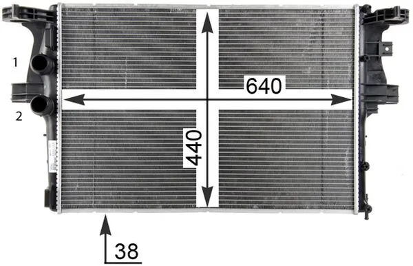 Radiateur, refroidissement du moteur MAHLE CR 2087 000P