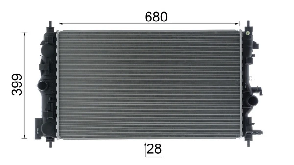 Radiateur, refroidissement du moteur MAHLE CR 1782 000P