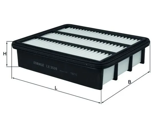 MAHLE LX3539 — Фільтр повітряний