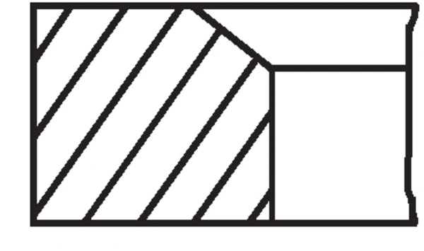 Jeu de segments de pistons MAHLE 209 10 N0