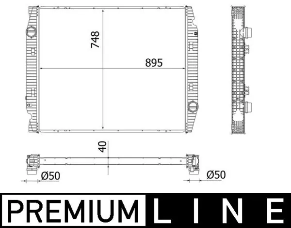 Intercooler, échangeur MAHLE CI 538 000P