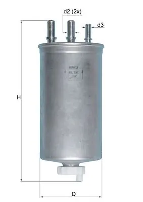 MAHLE KL781 — Фільтр паливний
