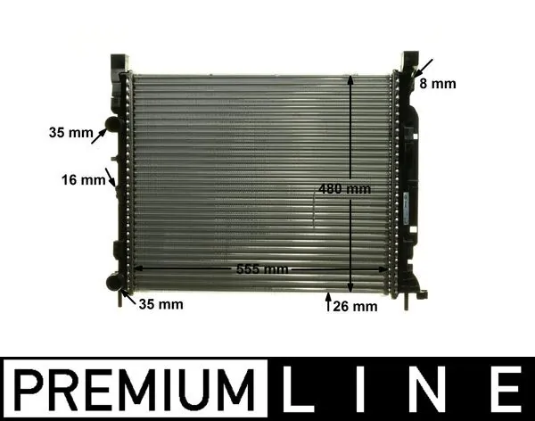 Radiateur, refroidissement du moteur MAHLE CR 1155 000P